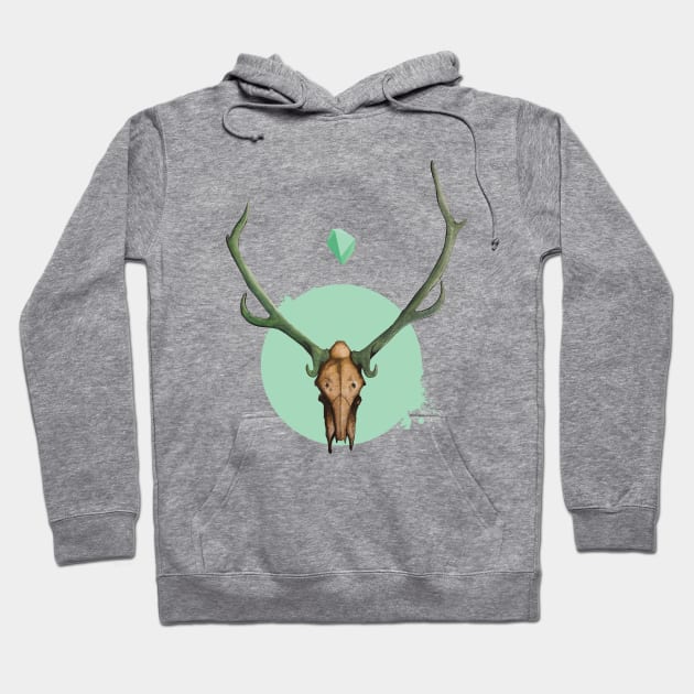 Deer skull Hoodie by glavabegunats